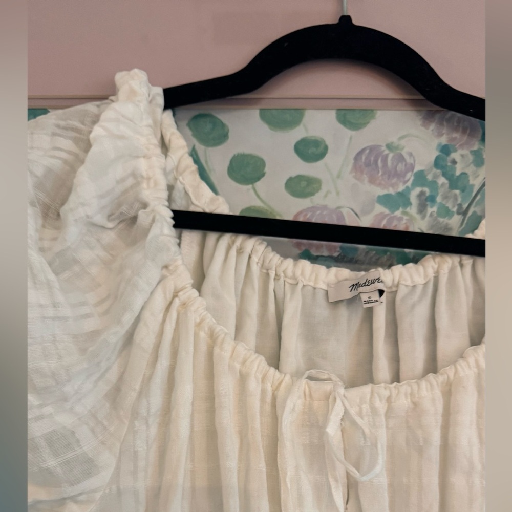 Madewell Off-Shoulder Cream Maxi Dress - Picture 3 of 5